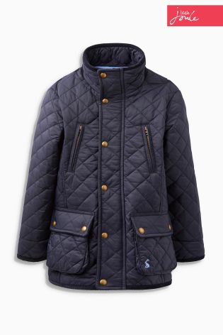 Navy Little Joule Quilted Jacket